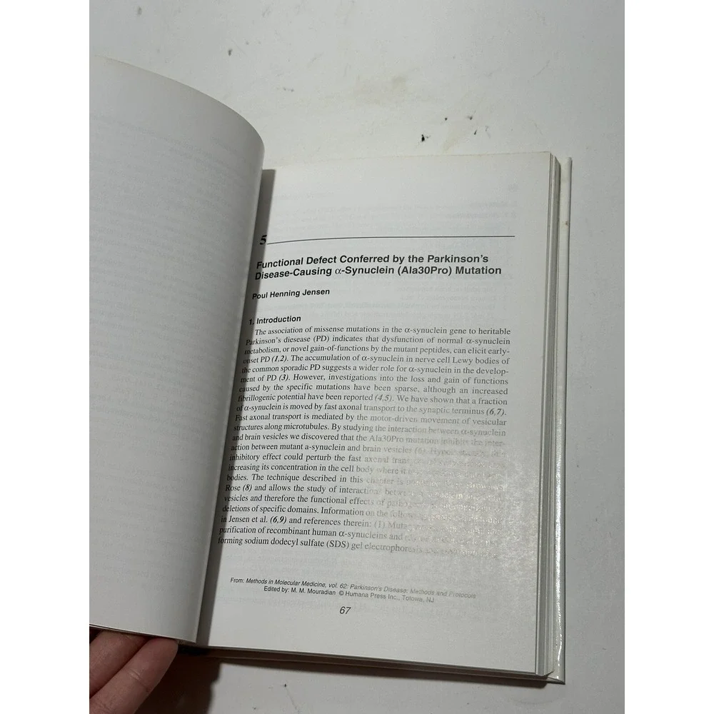 Parkinson's Disease: Methods and‎ Protocols by Maral M. Mouradian 2001 Hardcover